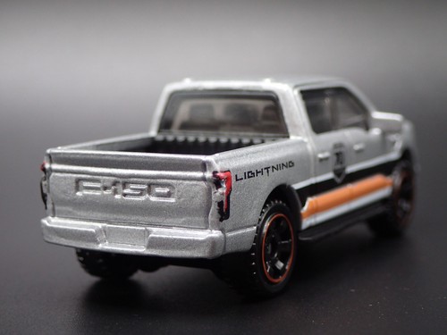 2022-2025 FORD F150 Rayo Camioneta Pickup Plata 1/64 Escala Modelo Fundido Car - Imagen 8 de 8