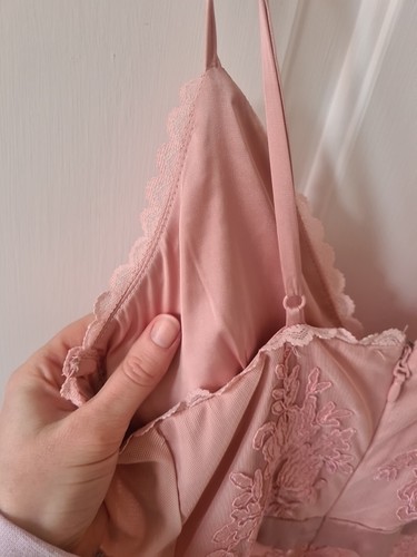 House of CB Lucia Dress Sheer Lace And Bandage Maxi Two-Piece Set in Rose Pink - Picture 17 of 18