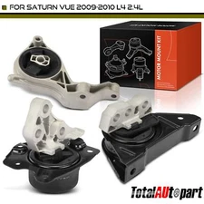 3Pcs Engine Motor Mount & Auto Transmission Mount for Saturn Vue 2009 2010 2.4L