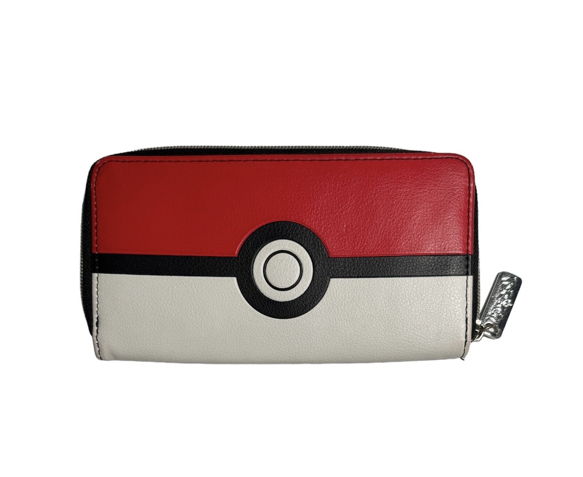 Pokemon Poke Ball Zip Clutch Wallet Red/Black | eBay