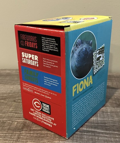 Cincinnati Reds Fiona Hippo Bobblehead Stadium Giveaway Cincinnati Zoo MLB SGA - Picture 8 of 10