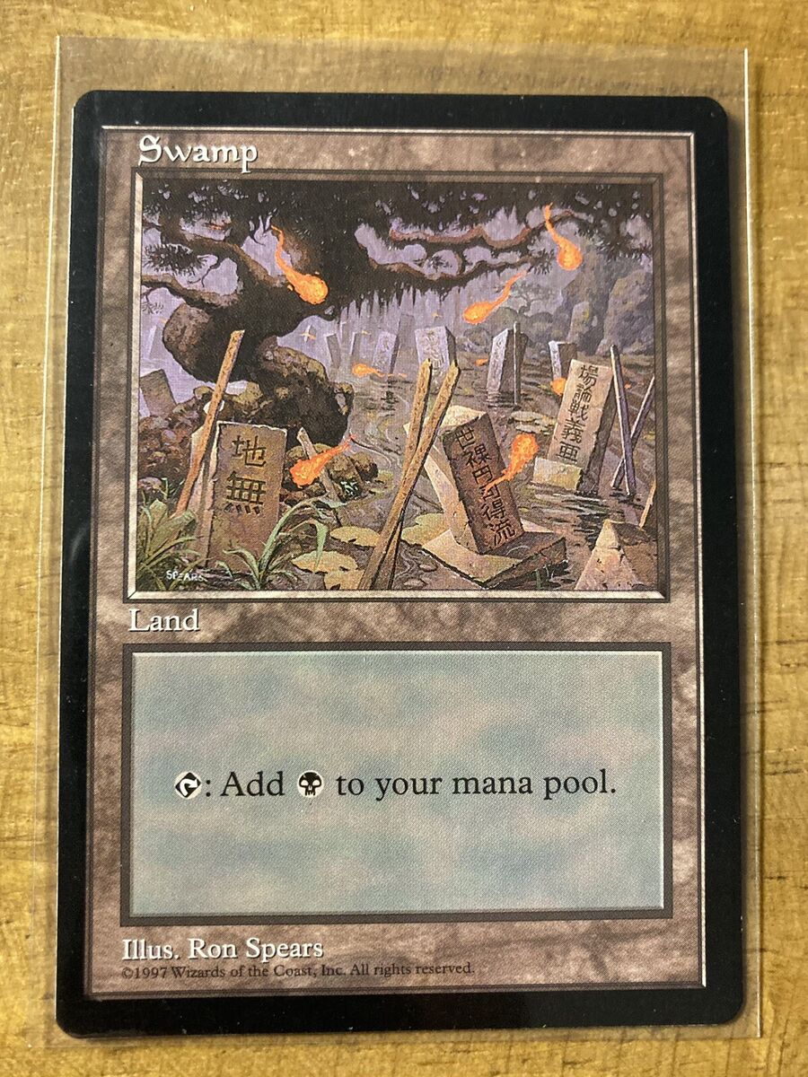 MTG✨APAC Land Promo SWAMP Japan 🇯🇵 BLUE✨MINT Rare 1997 MTG✨APAC Land Promo SWAMP Japan 🇯🇵 BLUE✨MINT Rare 1997