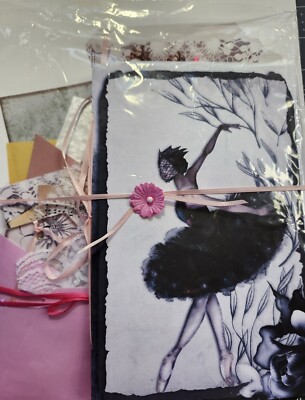 Junk Journal Booklet Gift Set ''BLACK SWAN'' Beautifully Packaged & Ready To Gift