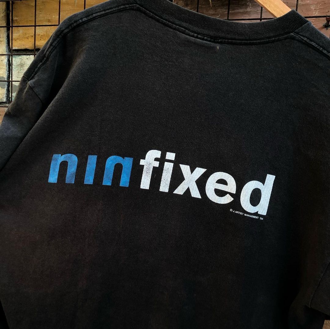 90's Nine Inch Nails - Fixed, 2 sided, Vintage Graphic Men T 90's Nine Inch Nails - Fixed, 2 sided, Vintage Graphic Men T