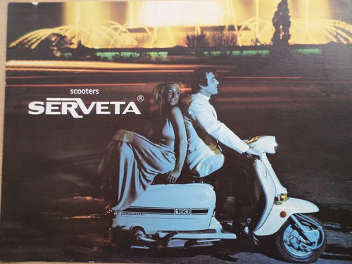 SERVETA JET 200 / LI 150 SALES LEAFLET / BROCHURE. MINT CONDITION ...