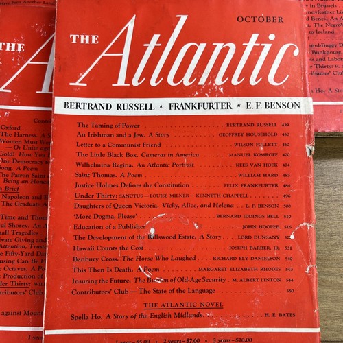 VINTAGE THE ATLANTIC MONTHLY MAGAZINE - LOT OF 13 1938/1939 - Picture 6 of 18