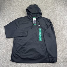 NEW Fila Pullover Hoodie Sweatshirt Mens Size XL Black Fleece Long Sleeve