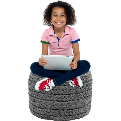 Ungefüllter Fell Pouf Ottomane Weich Plüsch Aufbewahrung Fußstütze Chic Akzent Sitz Neu - Bild 17 von 25
