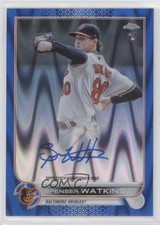 2022 Topps Chrome Rookie Blue RayWave Refractor 3/150 Spenser Watkins Auto gy2