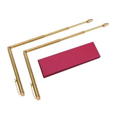 2PCS Pure Copper Dowsing Rods - L-Rods for Water Witching  Energy Divining