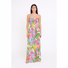 Lilly Pulitzer for Target Nosey Posey Floral Strapless Maxi Dress size Medium