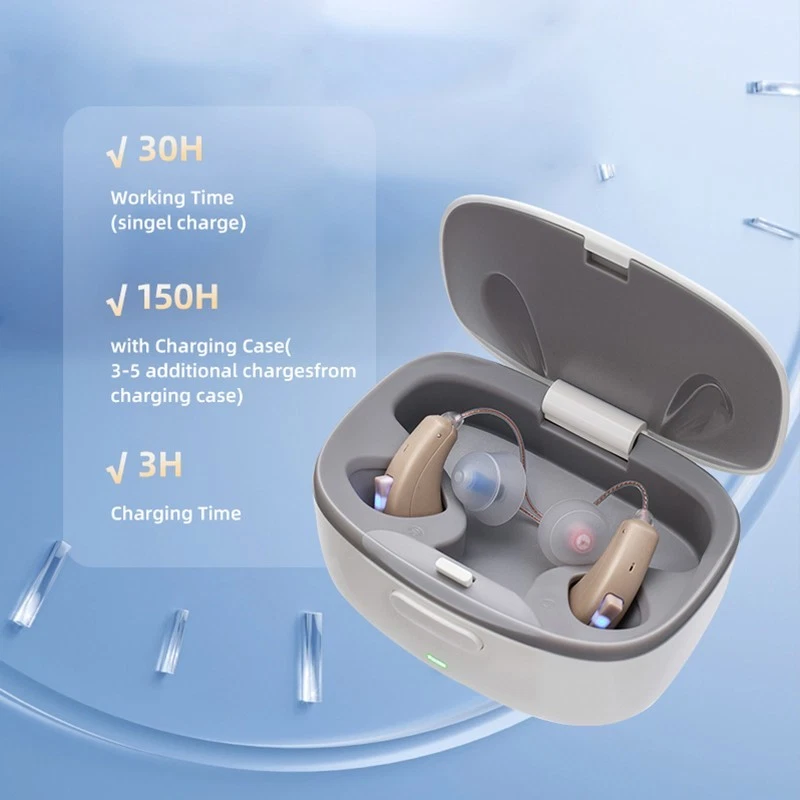 Audífonos OTC para personas mayores con Bluetooth con APP Audífonos recargables Foto 4 de 4