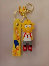LISA SIMPSON KEYCHAIN / BACKPACK CLIP -PVC 3D-NEXT DAY SHIPPING