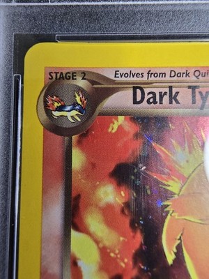 SWIRL Pokemon PSA 8 NM-Mint Dark Typhlosion Holo 10/105 Neo