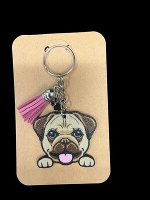 Pug Keychain