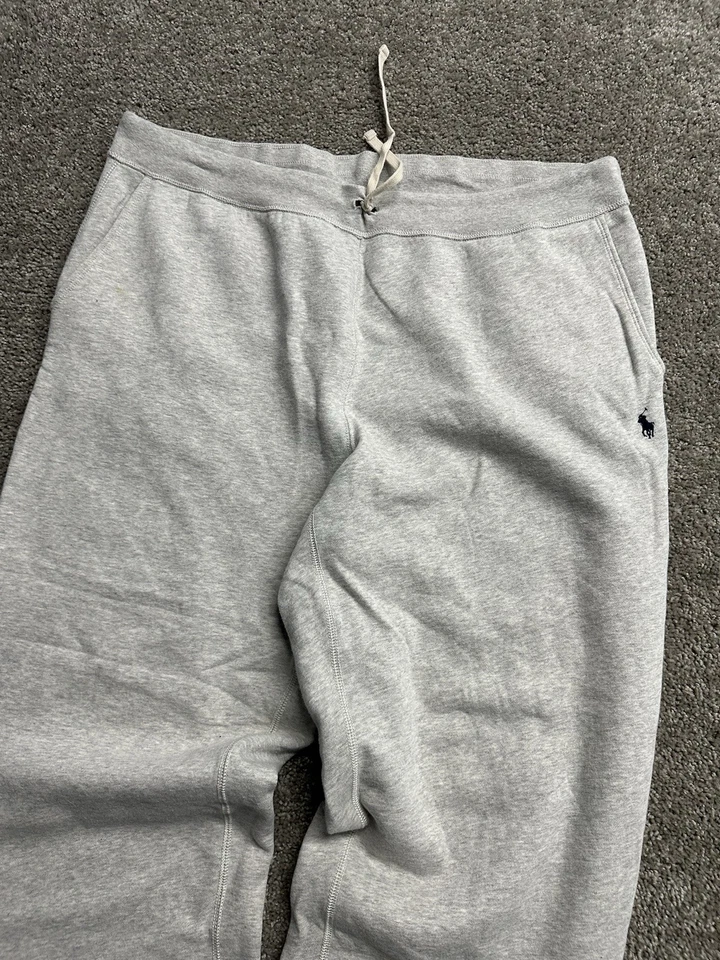 Pantalón de chándal Polo Ralph Lauren Signature polar para hombre 3XB gris jaspeado pony Foto 4 de 4