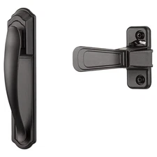 DX Pull Handle Set for Storm Door and Screen Door, Matte Black