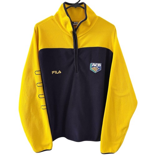 Authentic Vintage FILA Cricket Australia 2001-03 Fleece 1/4 Zip Top. S, Exc Cond