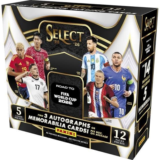 PYT #25 (x3) 2025-26 Panini Select Road to FIFA World Cup Hobby