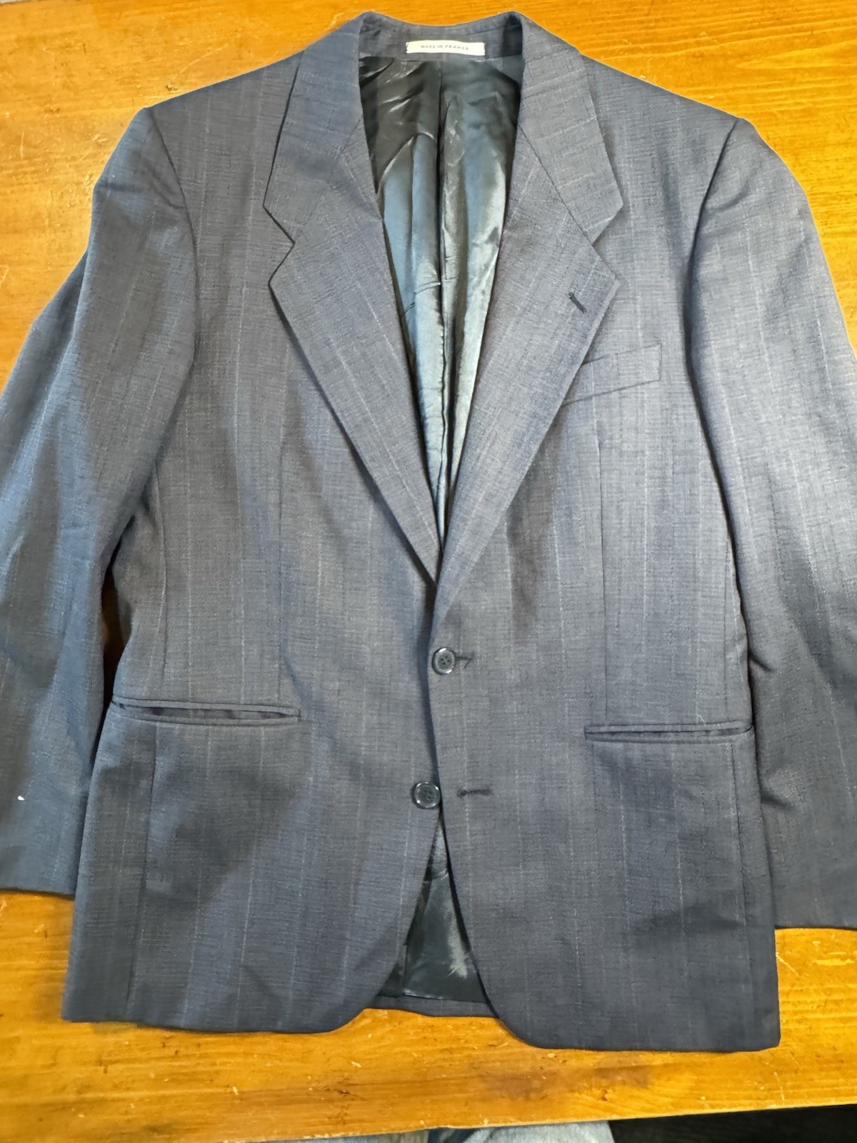 Cappotto sportivo Yves Saint Laurent vintage uomo blu taglia 42R Francia