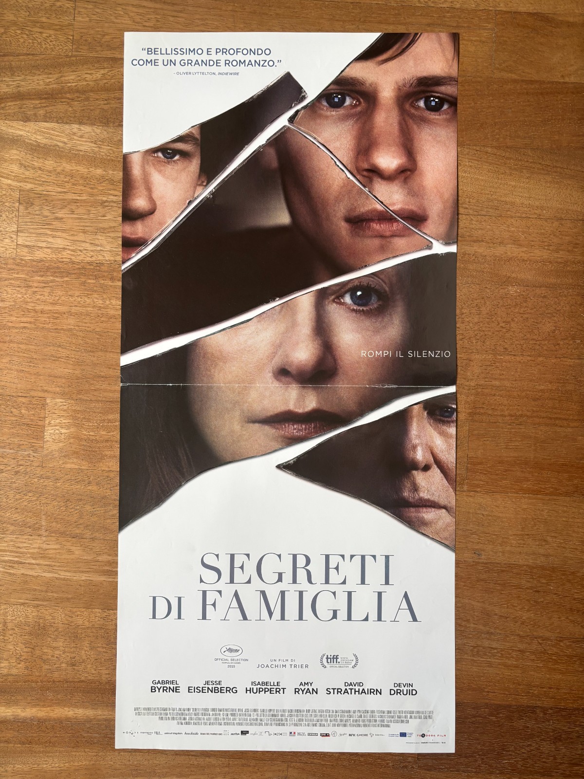 Locandina originale film Segreti di famiglia (2015) - Regia di Joachim Trier
