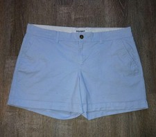 Old Navy Chino Shorts Baby Blue Stretch Cotton Twill Casual Women's Size 12