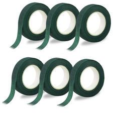 6 Roll Dark Green Floral Tape 1/2" Flower Bouquet Stem Wrap Craft Wedding 30 Yd