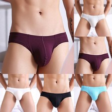 Blue Mens Underwear Soft and Comfortable Low Rise Briefs for Everyday Wear
