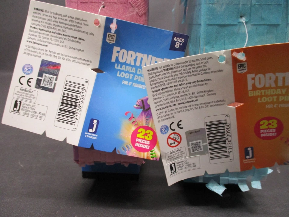Fortnite Birthday Llama Loot & Drama Lama Piñata, w/ 23 Items in EACH, NEW - Image 3 of 4