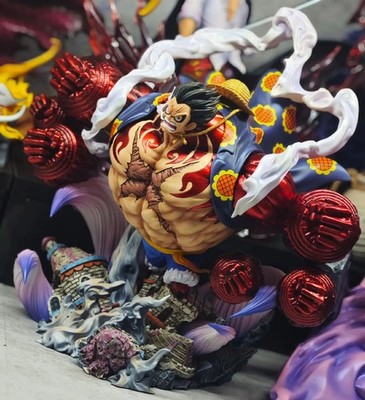 LIUXING Studio Monkey D Luffy Gear 4th Resin Statue One Piece 33cm