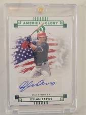 2024 Panini Boys Of Summer DYLAN CREWS American Glory RC AUTO  Emerald Green #/5