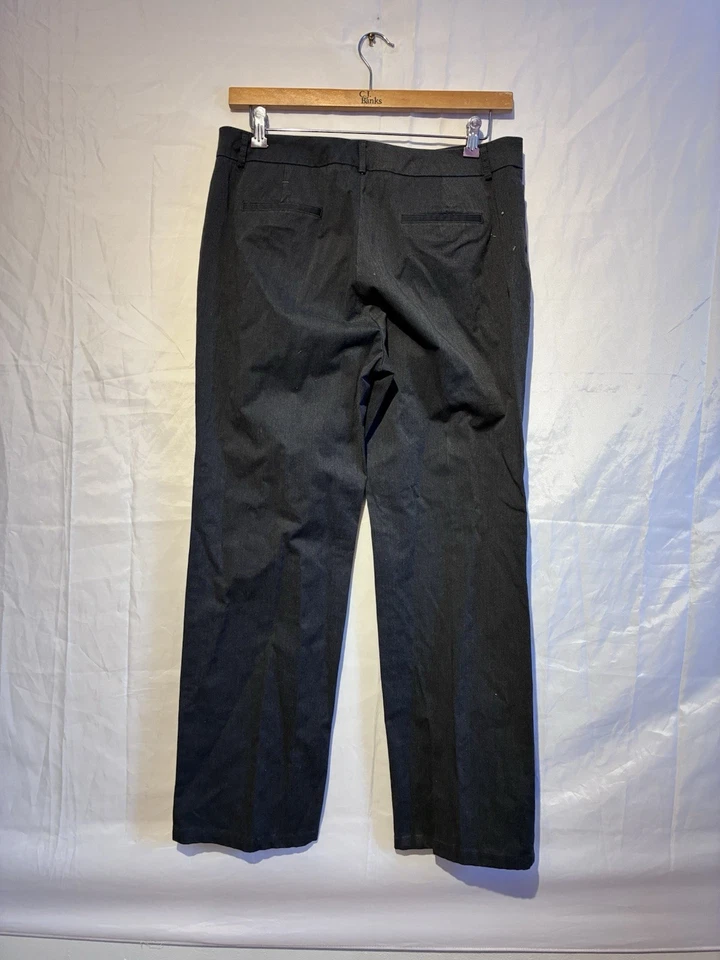 Pantalones Dockers Metro para mujer talla 16 MED negro teflón nuevo ajuste elástico Foto 4 de 4