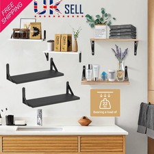 Heavy Duty Wooden Shelves 2 Pack - 10kg Max Capacity - Garage/Workshop Organizer