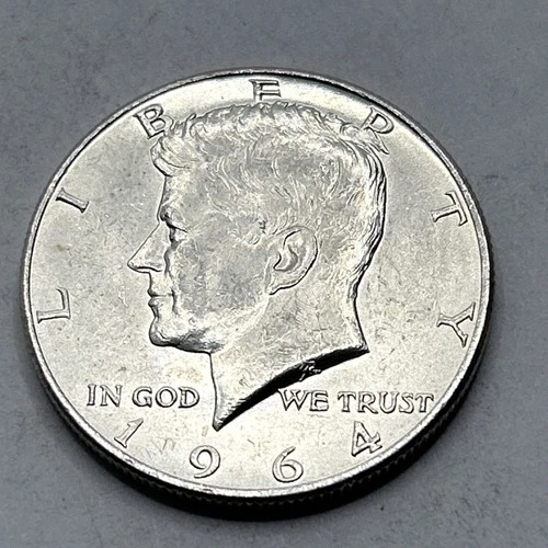 1964 D Kennedy Half Dollar 90% Silver Choice BU Uncirculated First Year Of Issue