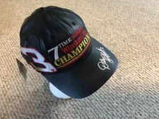 Vntg Made in USA Chase Authentics Dale Earnhardt Leather 7 Time Winston Cup Cap