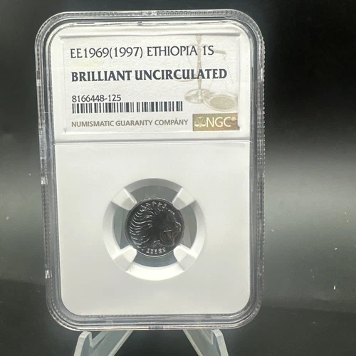 EE 1969 (1997) Ethiopia 1 Santim - NGC Brilliant Uncirculated 