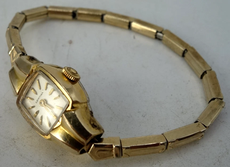 Montre Vintage CERTINA Années 70 – Mécanique – Femme – (ne Tourne Pas)