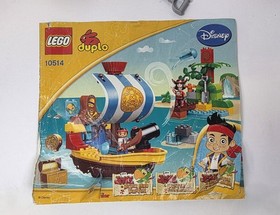 LEGO DUPLO 10514 Jake's Pirate Ship Bucky 100% Complete w/ Manual Disney