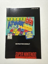 Vintage 1996 Tetris Attack SNES MANUAL ONLY Nintendo