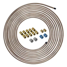 25ft 1/4 True Copper-Nickel Alloy Non-Magnetic Brake Line Replacement Tubing