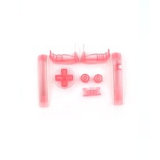 Clear Pink Replacement Buttons Set For Nintendo GameBoy Advance GBA