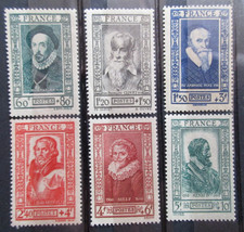 FRANCE timbres N° 587 à 592 neuf ** cote 14 € bon état lot ME142