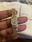 Vintage Seiko Ladies Gold Tone Nugget Manual Wristwatch SEIKO 940473 11-0549
