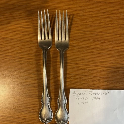 French Provincial Towle Sterling Silver Fork 7-1/4” 1948 Nice 2 Available Nice!