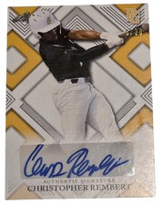 CHRISTOPHER REMBERT 2023 Leaf Perfect Game Autograph Yellow AUTO #8/20 Auburn