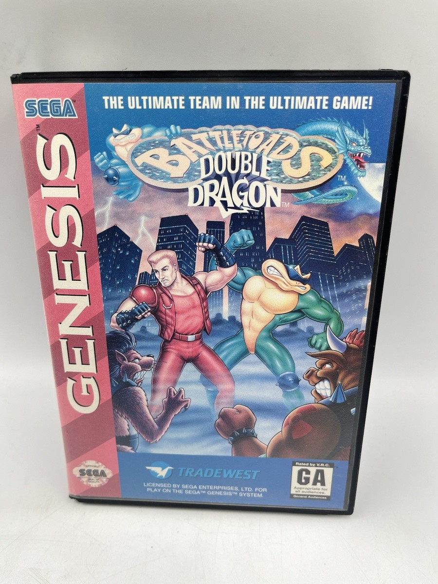 Battletoads / Double Dragon (Sega Genesis, 1993) No Manual With