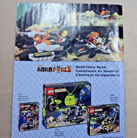 LEGO Space - Roboforce - Robo Stalker (2153) Manual + 2 minifigs + Box. Free S/H