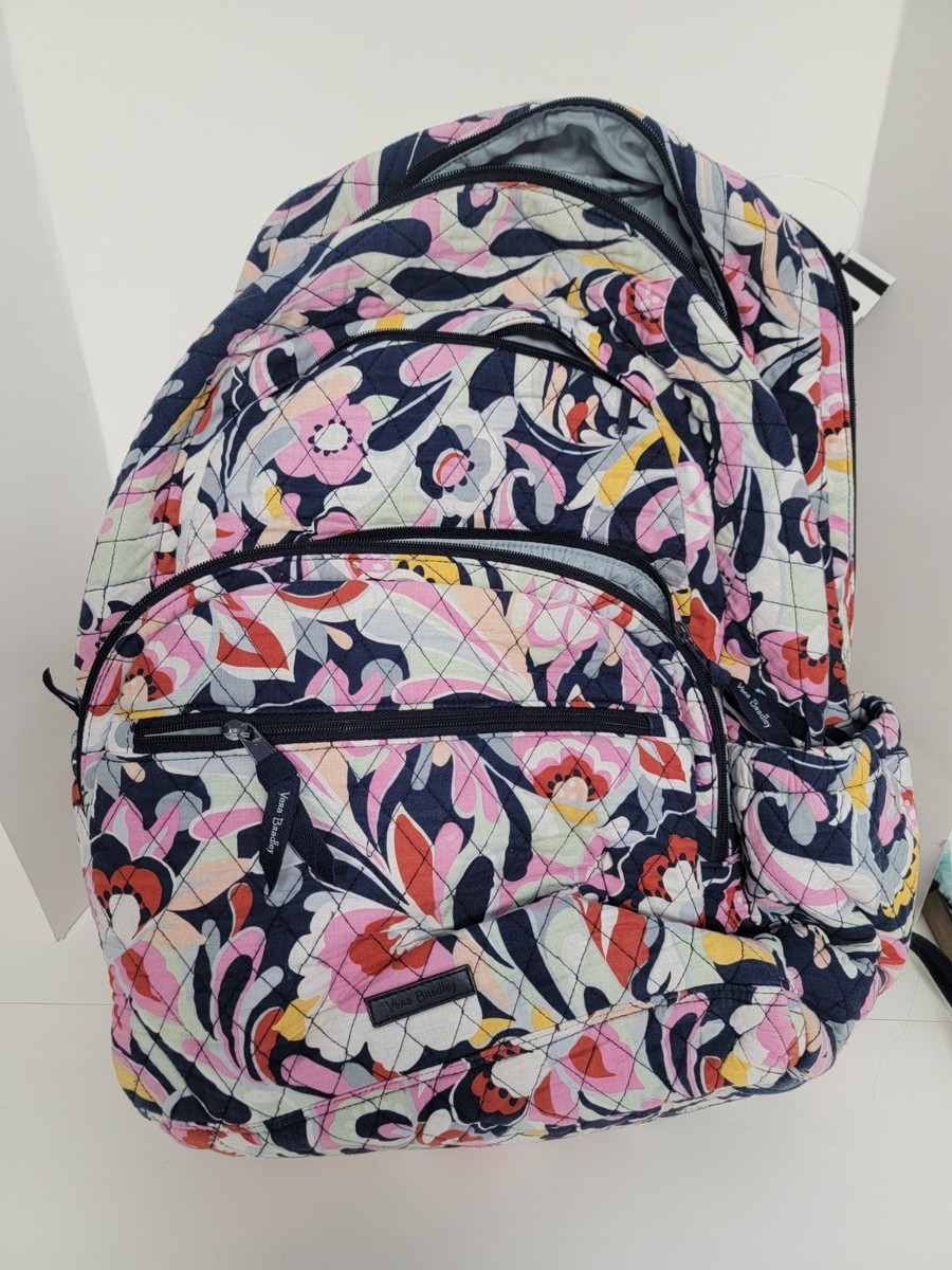 Vera Bradley Floral Quilted Backpack Multicolor | eBay