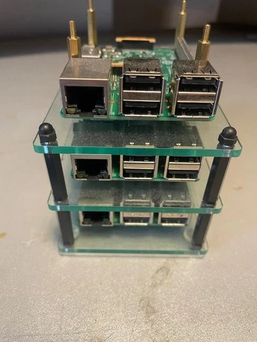 3 * Raspberry Pi  Kubernetes ready cluster server with HDM box