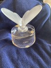 CRISTAL FRANCE BUTTERFLY FROSTED/CLEAR PAPERWEIGHT SIGNED 3.25" x 2.75” — photo 1